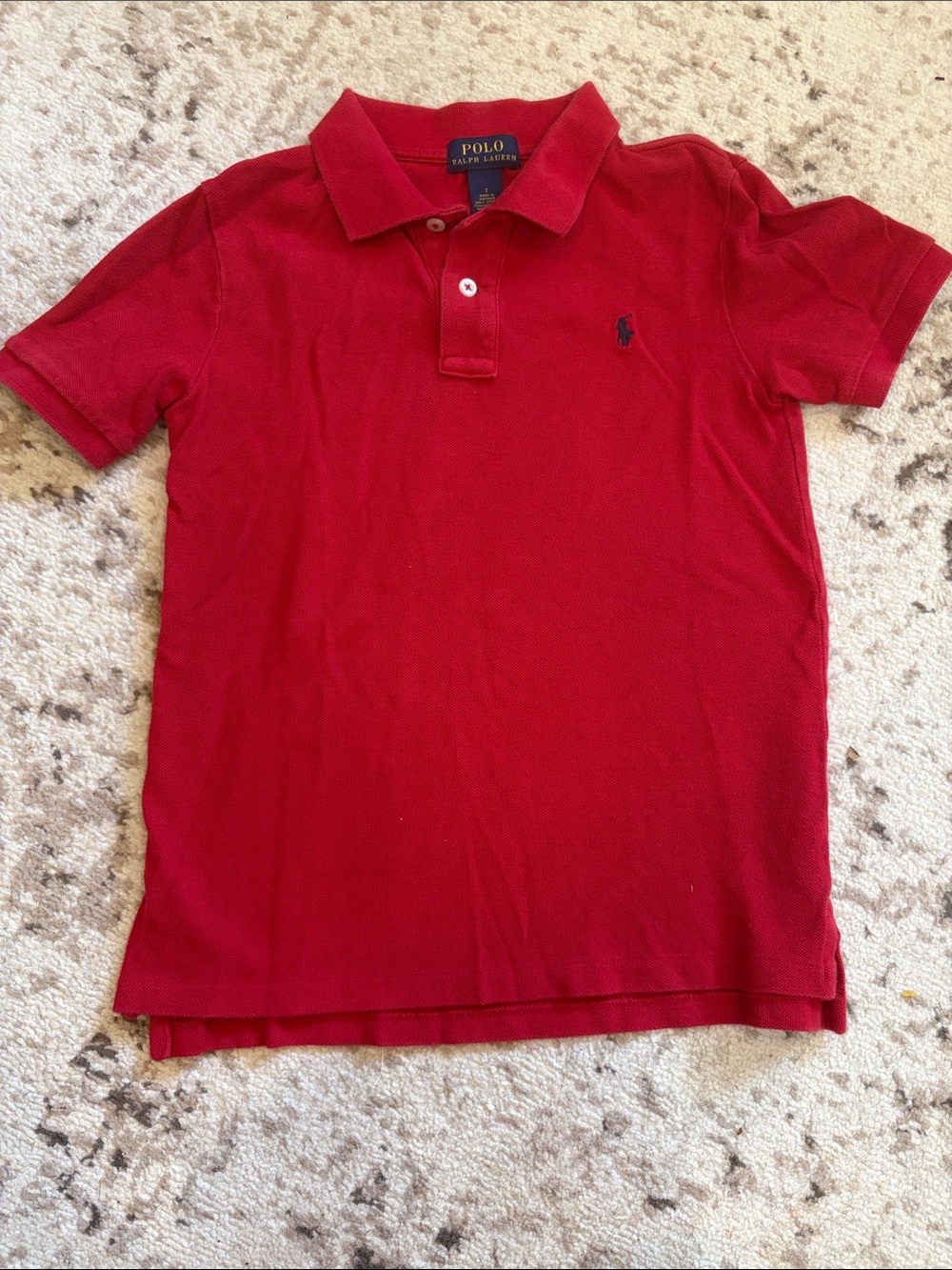 Polo by Ralph Lauren Bright Red Boys' Short Sleeve Polo